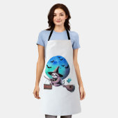 Vorsicht vor Niedlicher Hexenfliege auf Broom Hall Schürze (Getragen)