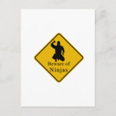 Vorsicht vor Ninjas Postkarte (Vorderseite)