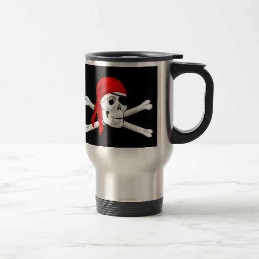 Vorsicht vor Pirates Travel Mug Reisebecher (Rechts)