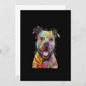 Vorsicht vor Pitbull-Hunden, sie werden Ihr Herz s Dankeskarte (Vorne/Hinten)