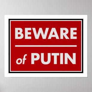 Vorsicht vor Putin Poster