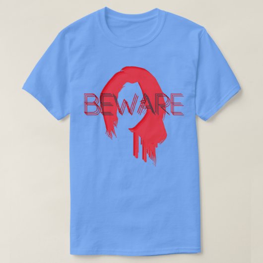 Vorsicht vor Redhead T-Shirt (Design vorne)