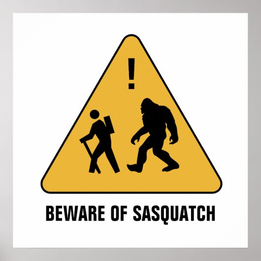 Vorsicht vor Sasquatch Poster (Vorne)