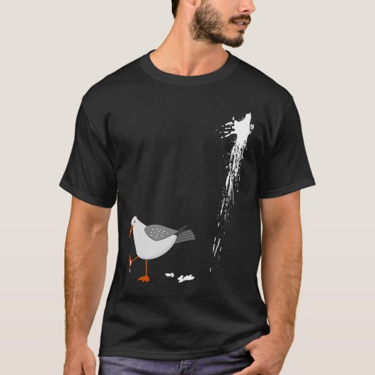 Vorsicht vor Seagull Albatros Bird Crack Gull Beac T-Shirt (Vorderseite)