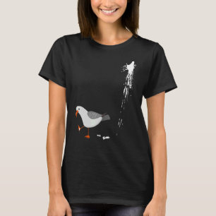 Vorsicht vor Seagull Albatros Bird Crack Gull Beac T-Shirt