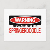 Vorsicht vor Springerdoodle Postkarte (Vorderseite)