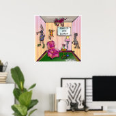 Vorsicht vor statischer Elektrizität Poster (Heimbüro)