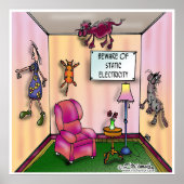 Vorsicht vor statischer Elektrizität Poster (Vorne)