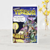 "Vorsicht vor Terror Tales" Geburtskarte Karte (Gelbe Blume)