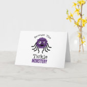 Vorsicht vor Tickle Monster Karte (Gelbe Blume)