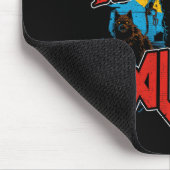 Vorsicht vor Walkern Beängstigend Zombie Dog Walke Mousepad (Ecke)