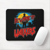 Vorsicht vor Walkern Beängstigend Zombie Dog Walke Mousepad (Mit Mouse)