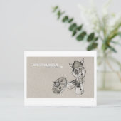 Vorsicht vor Wikings Postkarte (Stehend Vorderseite)