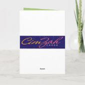 Vorsicht vor Zombie Dogs Golden Retriever Hallowee Karte (Rückseite)