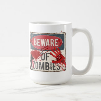 Vorsicht vor Zombies 15oz Tasse Keramik