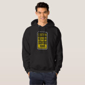 Vorsicht wird über Bagger für Stunden sprechen Hoodie (Vorne ganz)