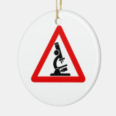 Vorsicht: WISSENSCHAFT! Keramikornament (Links)