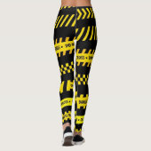 Vorsichtband-Entwurfs-Leggings Leggings (Rückseite)