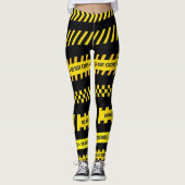 Vorsichtband-Entwurfs-Leggings Leggings (Vorderseite)
