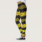 Vorsichtband-Entwurfs-Leggings Leggings (Links)