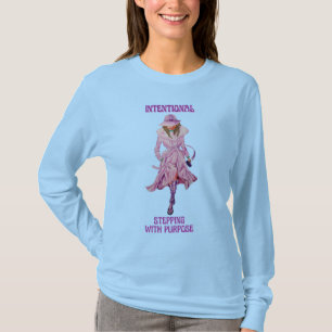 VORSICHTIG AUF DEN T - SHIRT DER FRAUEN KONZENTRIE