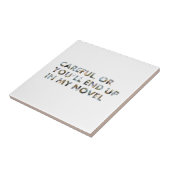 Vorsichtig oder in einem Roman (w Gesichter) Write Fliese (Seite)