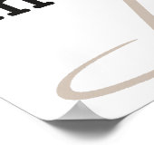 Vorsichtig, oder Sie werden in meinem neuen Schrif Poster (Ecke)