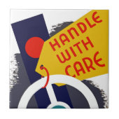 vorsichtig umgehen fliese (Vorderseite)