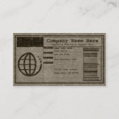 vorsichtig visitenkarte (Rückseite)