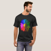 Vorsichtig, wer du Hasch Gay Lesbian Pride Rainbo T-Shirt (Vorne ganz)