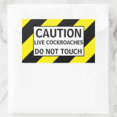 VORSICHTIGE LEBENSCOCKROACHES REKTANGULAR STICKER (Tasche)