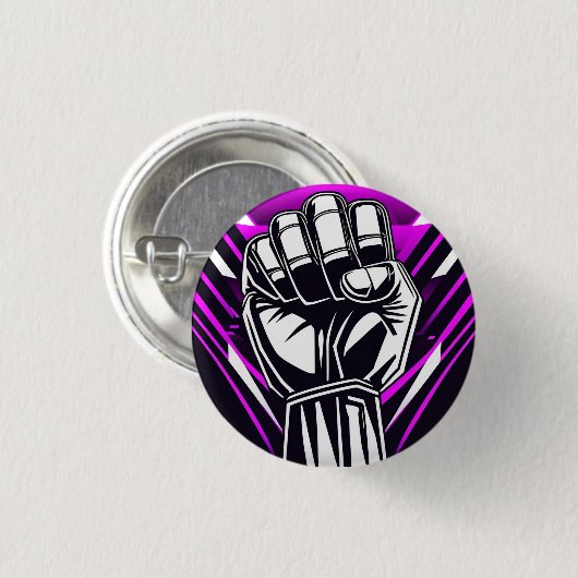 VORSICHTIGER ERSTER COMIC BUTTON (Vorne & Hinten)