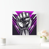 VORSICHTIGER ERSTER COMIC QUADRATISCHE WANDUHR (Zuhause)