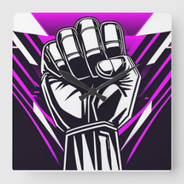 VORSICHTIGER ERSTER COMIC QUADRATISCHE WANDUHR