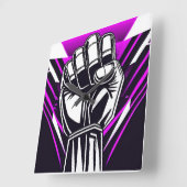 VORSICHTIGER ERSTER COMIC QUADRATISCHE WANDUHR (Winkel)