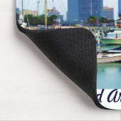 Vorsichtiger Jachthafen Mousepad (Ecke)