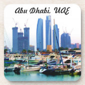 Vorsichtiger Jachthafen Untersetzer (Vorderseite)