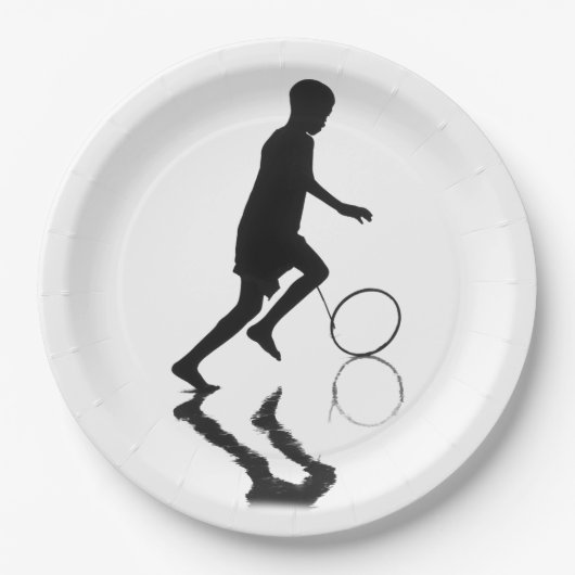 Vorsichtiges Picknick. Pappteller (Vorderseite)