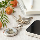 vorsichtiges Siegel Schlüsselanhänger (Seite)