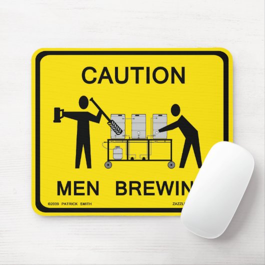 Vorsichtmänner, die mousepad brauen (Mit Mouse)