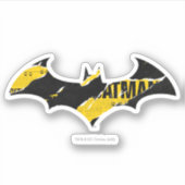 Vorsichtsband-Batman-Logo Aufkleber (Vorderseite)