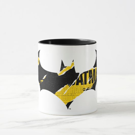 Vorsichtsband-Batman-Logo Tasse (Zentrum)