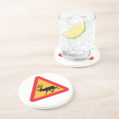 Vorsichtsmaßnahmen für eine schwedische Verkehrske Getränkeuntersetzer (Seite)