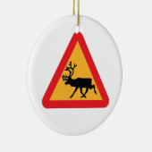 Vorsichtsmaßnahmen für eine schwedische Verkehrske Keramik Ornament (Rechts)