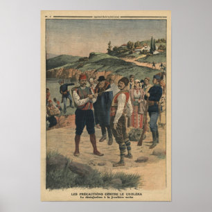 Vorsichtsmaßnahmen getroffen, um Cholera zu Poster