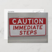 Vorsichtsmaßnahmen Postkarte (Vorne/Hinten)