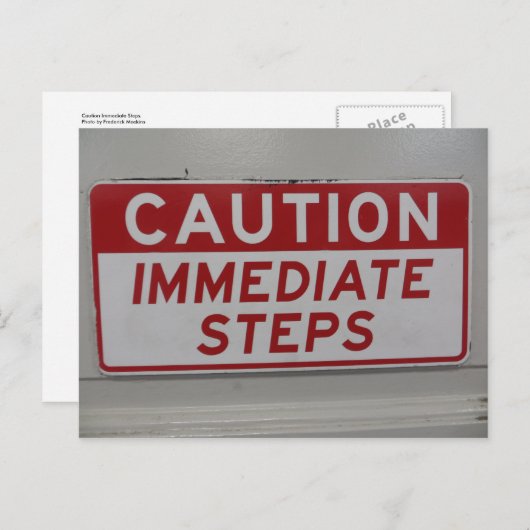 Vorsichtsmaßnahmen Postkarte (Vorne/Hinten)