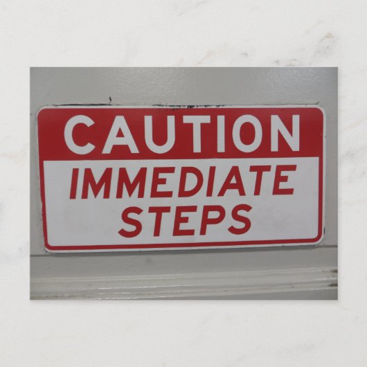 Vorsichtsmaßnahmen Postkarte (Vorderseite)