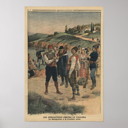 Vorsichtsmaßnahmen zur Vermeidung von Cholera Poster (Vorne)