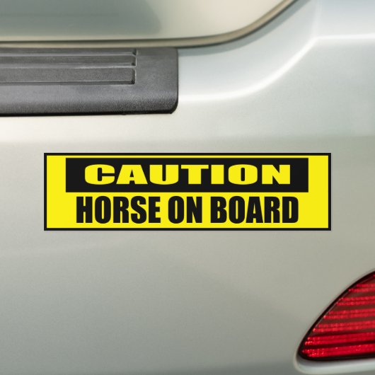 Vorsichtspferd an Bord Autoaufkleber (Auf Auto)